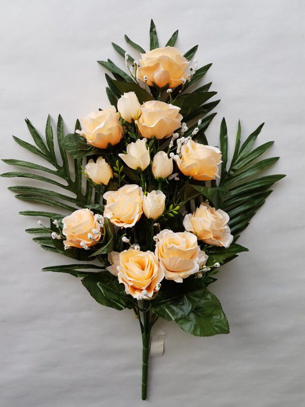 Kytica ruža ASST 56 cm - Broskyňová