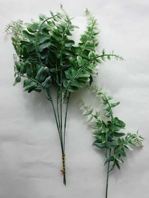 Papraď pvc 35 cm - Bielo zelená