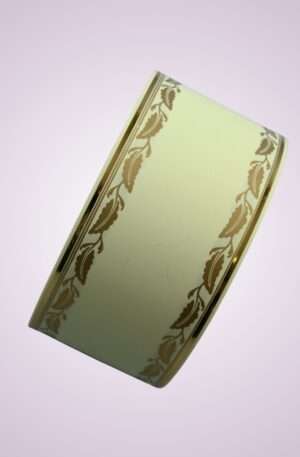 Stuha 06/50 ZP<p>113095/6-1 krém zlatý list