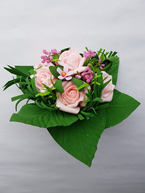 Kytica ruža 20 cm - Ružová