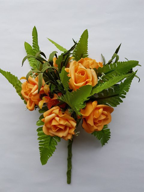 Kytica ruža 30 cm - Svetlá oranžová