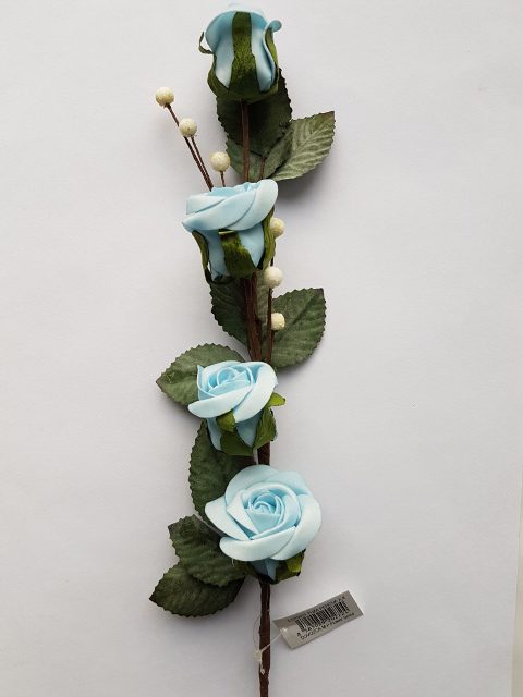 Ruža penová 57 cm - Modrá