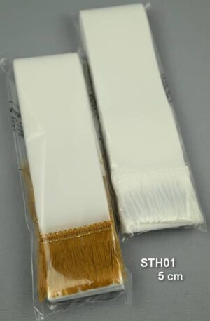 Biela smútočná stuha 05 cm<p>STH01