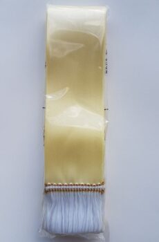 Smútočná stuha FA 5 cm : 150 cm - C22 maslová