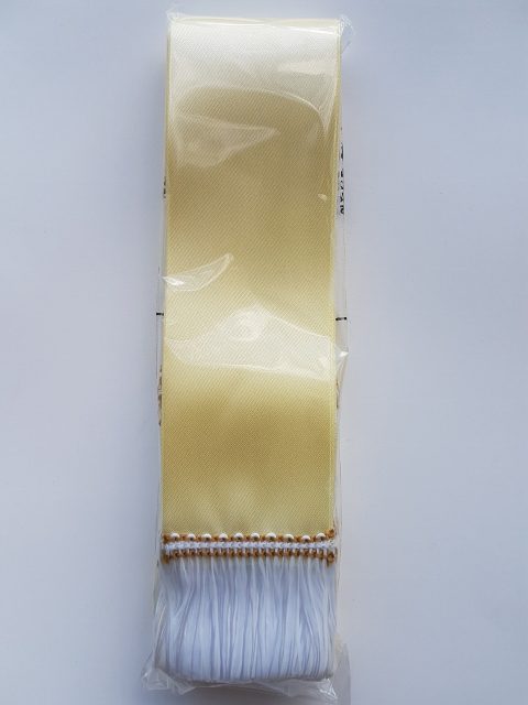 Smútočná stuha FA 5 cm : 150 cm - C22 maslová
