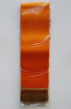 Smútočná stuha farebná satén 7 cm : 200 cm - C09 oranžová