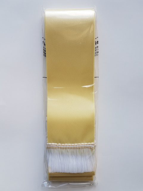 Smútočná stuha farebná satén 7 cm : 200 cm - C22 maslová
