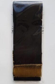 Smútočná stuha farebná satén 9 cm / 200 cm - C02 čierna
