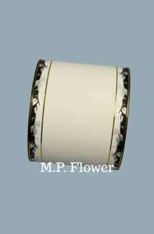 Stuha 10/50 <p>11300/10-1 biela čierny vzor