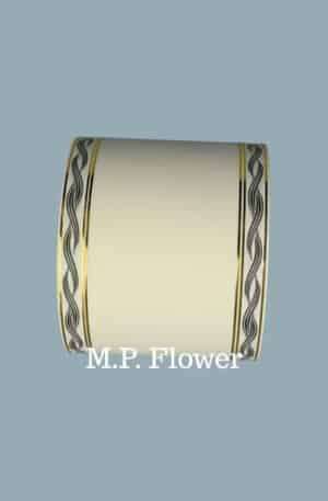 Stuha 10/50 <p>11300/10-5 biela sivý vzor