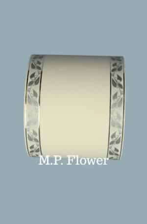 Stuha 10/50 ZP<p>11300/10-3 biela strieborný vzor