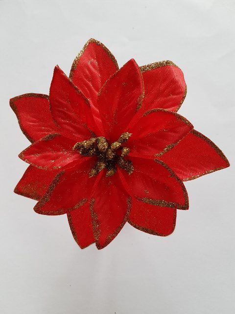 Vianočná ruža 13 cm - red Červená