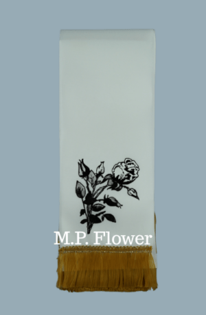 STH13 stuha vzor 10 cm - ruža trs P16 ZS