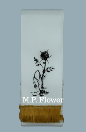 STH13 stuha vzor 10 cm - ruža P19 ZS