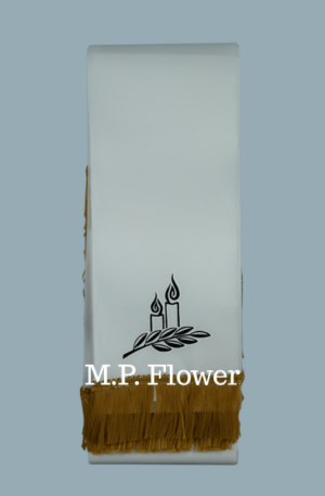 STH13 stuha vzor 10 cm - sviečka klas ZS