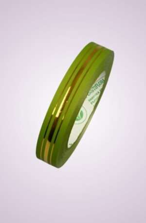 Stuha 02/50 ZP<p>112060/2-02- zelená s pásikom