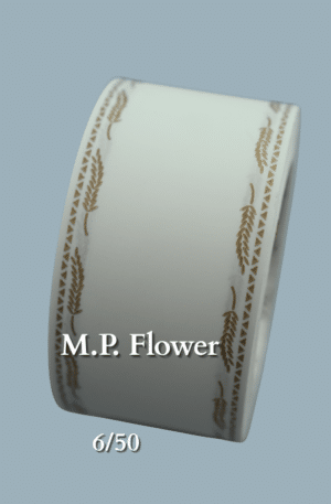 Stuha 06/50<p>113022-1 biela zlatý vzor