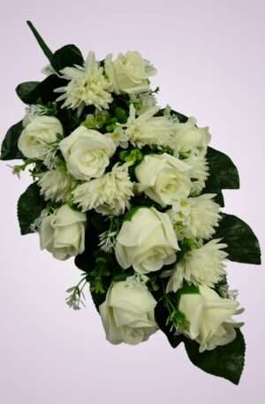 Kytica ruža chryzantéma - krém<p>MP216162